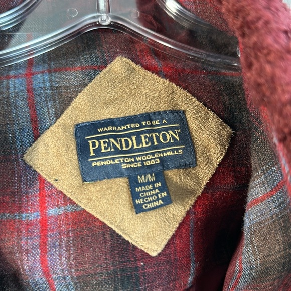 Pendleton Women's Burgundy Sherpa Jacket Size M - Picture 7 of 15